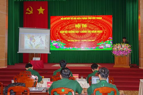 Khai mạc Hội thi cán bộ giảng dạy chính trị năm 2023