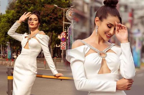 Đương kim Miss Charm khoe sắc trên đường phố Sài Gòn, netizen xuýt xoa: Làm dâu Việt không?