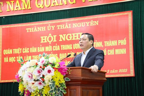 Thành ủy Thái Nguyên: Quán triệt các văn bản mới về công tác xây dựng Đảng