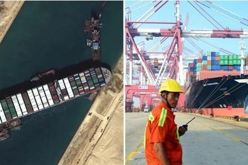 Nhân viên công ty có tàu mắc kẹt ở kênh đào Suez nhận thưởng giữa năm siêu khủng