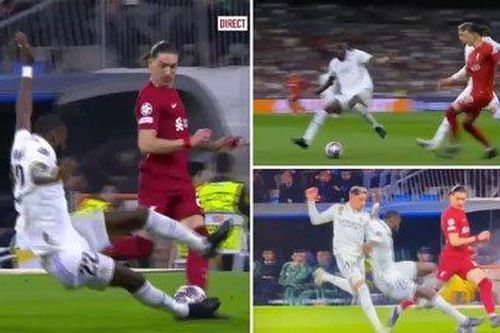 Rudiger may mắn không bị thẻ đỏ sau pha phạm lỗi với Nunez