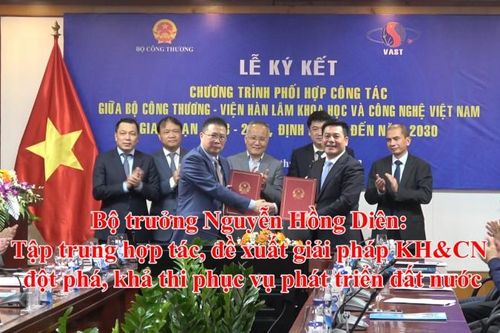 Bộ trưởng Nguyễn Hồng Diên: Tập trung hợp tác, đề xuất giải pháp KH&CN phục vụ phát triển đất nước