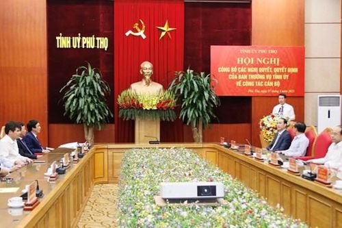 Phú Thọ: Điều động, luân chuyển nhiều cán bộ chủ chốt