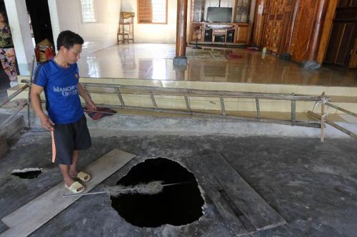447 hộ dân được hỗ trợ do ảnh hưởng bởi sụt lún