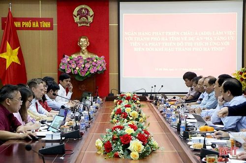 Triển khai công tác chuẩn bị dự án hạ tầng đô thị TP Hà Tĩnh đúng tiến độ