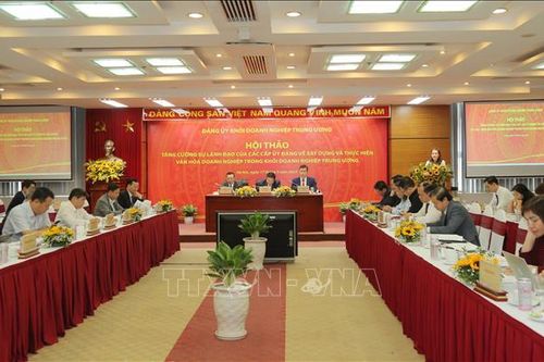 Tăng cường sự lãnh đạo của đảng trong xây dựng và thực hiện văn hóa doanh nghiệp