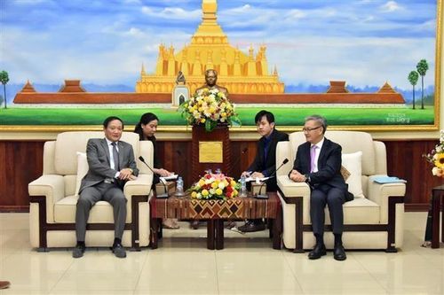 Sứ quán Việt Nam chúc mừng Ngày thành lập Đảng Nhân dân Cách mạng Lào