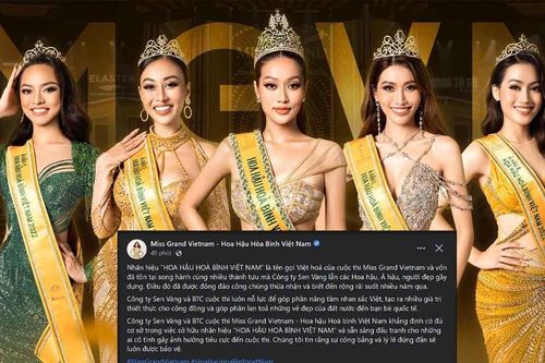 Ban tổ chức Miss Grand Vietnam đáp trả màn tranh tên gọi của Miss Peace: 'Sẽ đấu tranh bất cứ lúc nào'