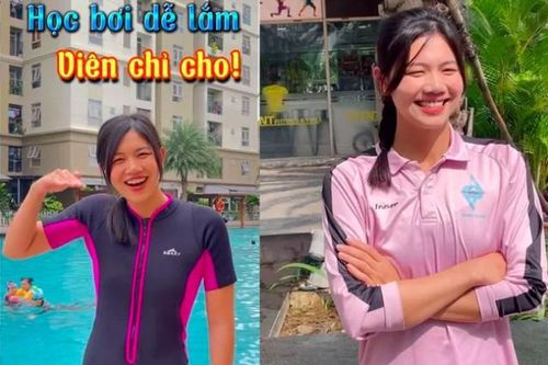 'Kình ngư' Ánh Viên làm cô giáo dạy bơi, gây sốt mạng xã hội