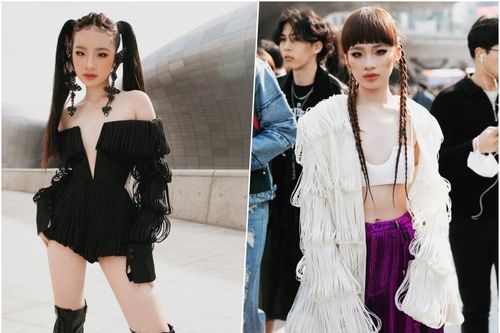 Bảo Hà gây ấn tượng khi diện thiết kế của NTK Công Trí tại 'Seoul Fashion Week 2023'