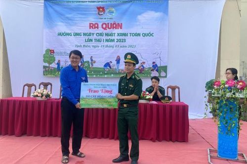 Tuổi trẻ BĐBP An Giang hưởng ứng Chương trình 'Trồng 1 tỷ cây xanh-Vì một Việt Nam xanh'