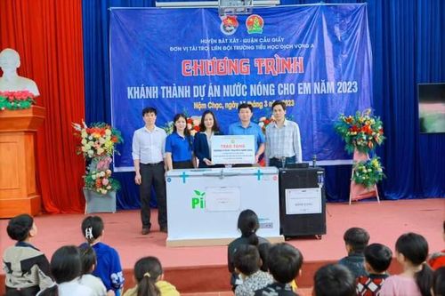 Khánh thành dự án 'Nước nóng cho em' tại các điểm trường huyện Bát Xát – Lào Cai