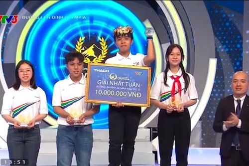 Nam sinh Khánh Hòa giành suất cuối vào cuộc thi tháng Đường Lên Đỉnh Olympia