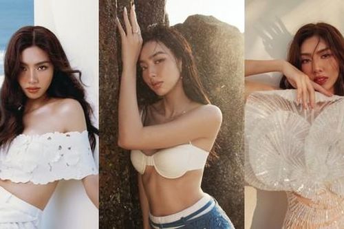 Ngắm Hoa hậu Thùy Tiên trong bộ ảnh thời trang đẹp mãn nhãn bên bờ biển
