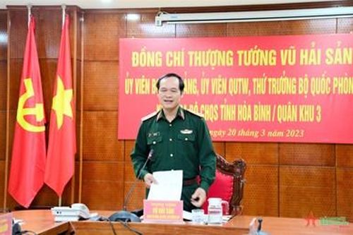 Thượng tướng Vũ Hải Sản làm việc với Quân khu 3 về công tác đầu tư xây dựng cơ bản, doanh trại, quân nhu