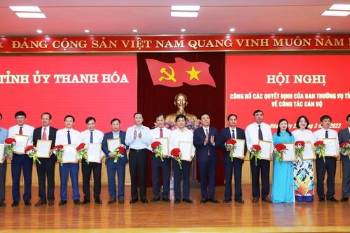 Thanh Hóa quyết định điều động, bổ nhiệm nhiều cán bộ