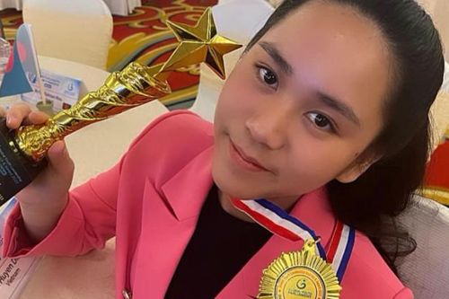 Hoa hậu Bella Vũ nhận giải thưởng của Diễn đàn Nghị viện Thanh niên Toàn cầu 2023
