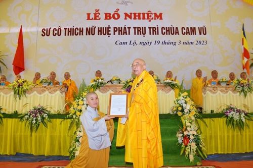 Quảng Trị: Lễ bổ nhiệm trụ trì chùa Cam Vũ