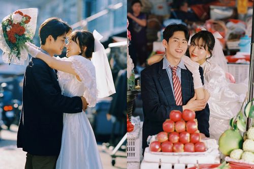 Diễn viên Hàn Quốc nổi tiếng gây sốt với bộ ảnh cưới đẹp như mơ chụp ở Việt Nam