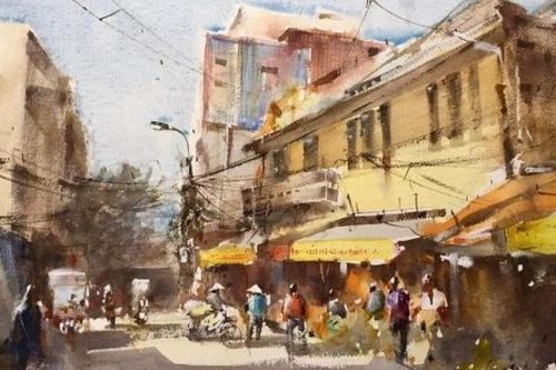 Hồn phách phố phường qua những bức ký họa đô thị Việt Nam