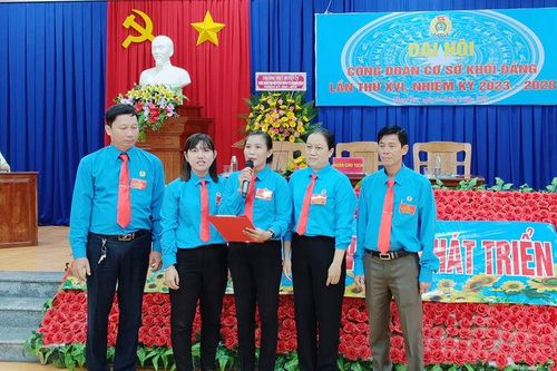Đại hội Công đoàn cơ sở Khối Đảng huyện Thoại Sơn lần thứ XVI (nhiệm kỳ 2023-2028)