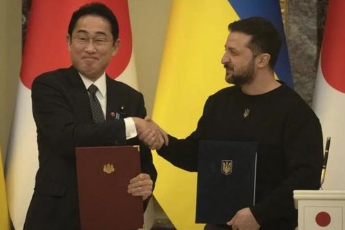 Thủ tướng Nhật Bản Kishida đến thăm Ukraine và gặp ông Zelenskyy