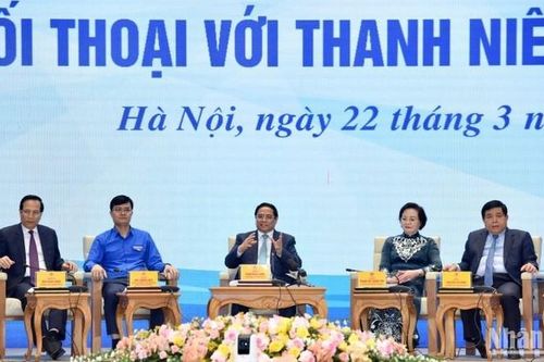 Thủ tướng Chính phủ Phạm Minh Chính đối thoại với thanh niên