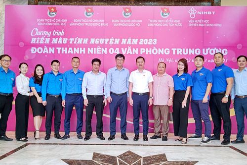 4 Văn phòng Trung ương tham gia tổ chức Chương trình Hiến máu tình nguyện