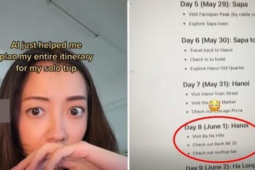 Cô gái nhờ phần mềm AI lập kế hoạch du lịch đến Việt Nam, kết quả thế nào?