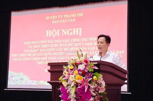 Đẩy mạnh phong trào 'Dân vận khéo' huyện Thanh Trì