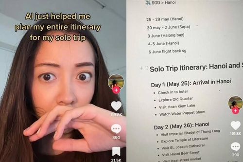 Cô gái người Singapore nhờ AI lên kế hoạch du lịch Việt Nam