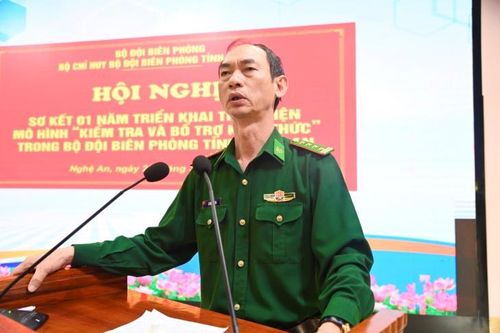 Sơ kết 1 năm triển khai mô hình 'Kiểm tra và bổ trợ kiến thức' trong BĐBP Nghệ An