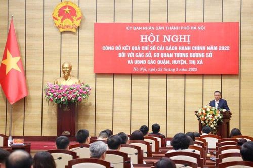 Hà Nội công bố Chỉ số cải cách hành chính năm 2022