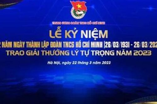 Trao giải thưởng Lý Tự Trọng cho 100 cán bộ Đoàn
