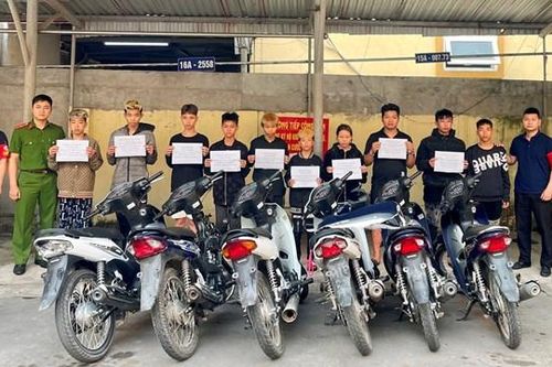 Hải Phòng: Bắt 10 đối tượng 'nhí' gây ra cả chục vụ trộm xe máy