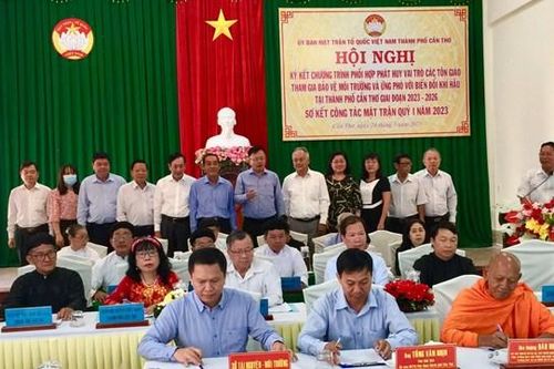 Cần Thơ: Phát huy vai trò các tôn giáo tham gia bảo vệ môi trường