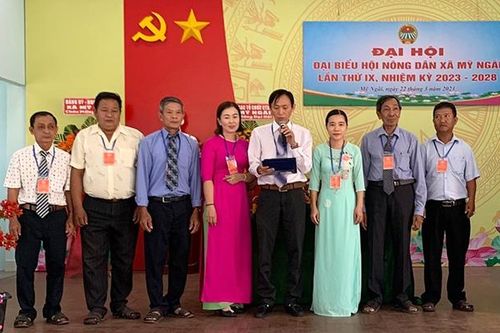 Đại hội đại biểu Hội Nông dân xã Mỹ Ngãi khóa IX, nhiệm kỳ 2023 - 2028