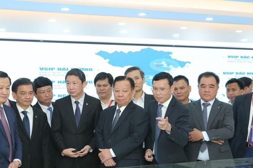Phó Thủ tướng Lê Minh Khái cùng lãnh đạo 9 địa phương thăm khu công nghiệp VSIP 1