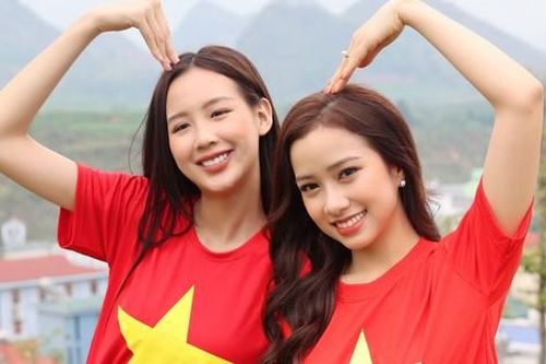 Dàn hoa, á hậu rạng rỡ giữa đất trời Lai Châu với áo cờ đỏ sao vàng