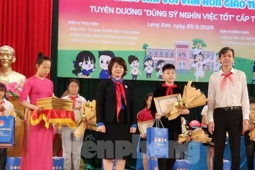 Ngày hội Dũng sỹ nghìn việc tốt - Tiến bước lên Đoàn ở Lạng Sơn
