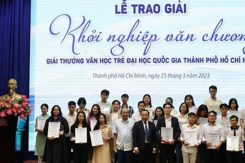 44 tác phẩm đoạt Giải thưởng Văn học trẻ Đại học Quốc gia Thành phố Hồ Chí Minh