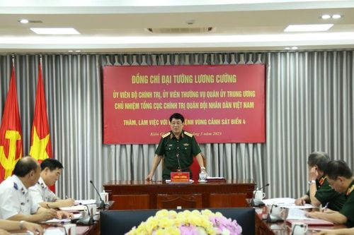 Đại tướng Lương Cường ghi nhận nỗ lực của BTL Vùng Cảnh sát biển 4