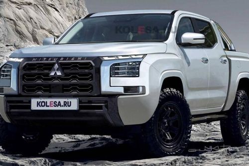 Hé lộ ngoại thất hoàn toàn mới của Mitsubishi Triton 2024