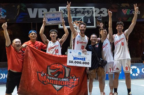 Thăng Long Warriors vô địch chặng hai VBA 3x3