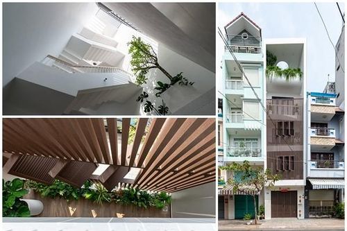 Thiết kế cầu thang 'độc', nhà ống rộng như 'biệt thự'