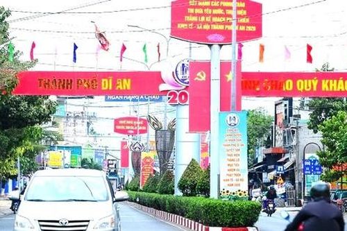 Công nhận thành phố Dĩ An là đô thị loại 2 thuộc Bình Dương