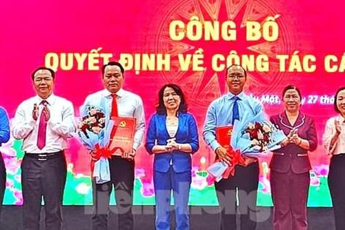 Công bố quyết định của Ban Thường vụ Tỉnh ủy Bình Dương về công tác cán bộ