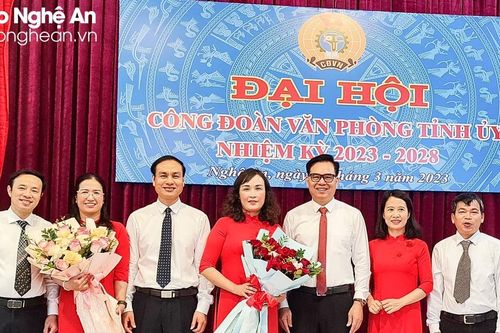 Công đoàn Văn phòng Tỉnh ủy tổ chức Đại hội nhiệm kỳ 2023-2028