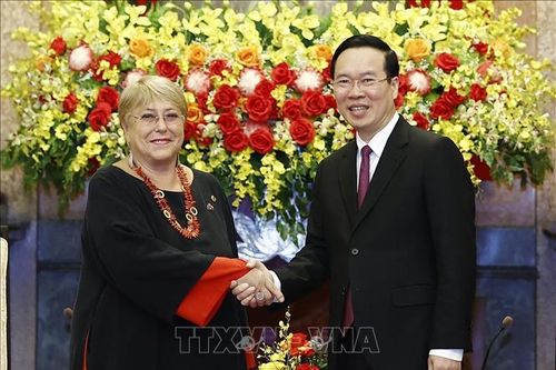 Chủ tịch nước Võ Văn Thưởng tiếp cựu Tổng thống Chile