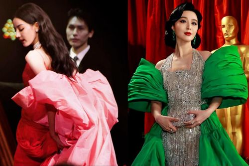 Chiếc váy 'sến sẩm' của Địch Lệ Nhiệt Ba tại Weibo bị tố bắt chước Phạm Băng Băng: Ai mới là nữ hoàng?